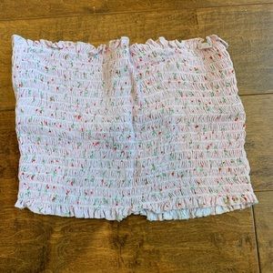 Brandy Melville ruched tube top